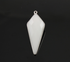 White Onyx Faceted Arrowhead Bezel, (SSBZC9021/WNX)